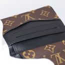 LOUIS VUITTON Monogram Macassar Porte Feuille Compact Wallet M60167 Auth 214724V-16