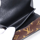 LOUIS VUITTON Monogram Macassar Porte Feuille Compact Wallet M60167 Auth 214724V-18
