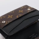 LOUIS VUITTON Monogram Macassar Porte Feuille Compact Wallet M60167 Auth 214724V-23
