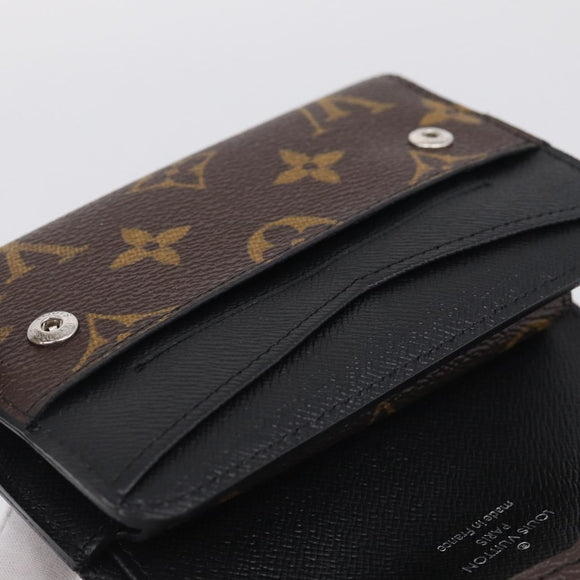 LOUIS VUITTON Monogram Macassar Porte Feuille Compact Wallet M60167 Auth 214724V