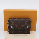 LOUIS VUITTON Monogram Macassar Porte Feuille Compact Wallet M60167 Auth 214724V-25