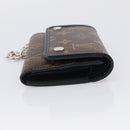 LOUIS VUITTON Monogram Macassar Porte Feuille Compact Wallet M60167 Auth 214724V-5