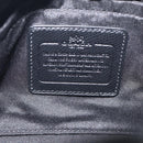 Coach Hand Bag Leather Black Gold Auth 214729A-15