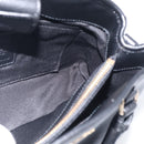 Coach Hand Bag Leather Black Gold Auth 214729A-17