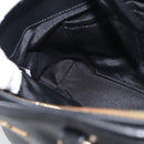 Coach Hand Bag Leather Black Gold Auth 214729A-18