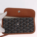 Goyard Herringbone Saint Louis PM Tote Bag PVC Black Silver Auth 214743-23