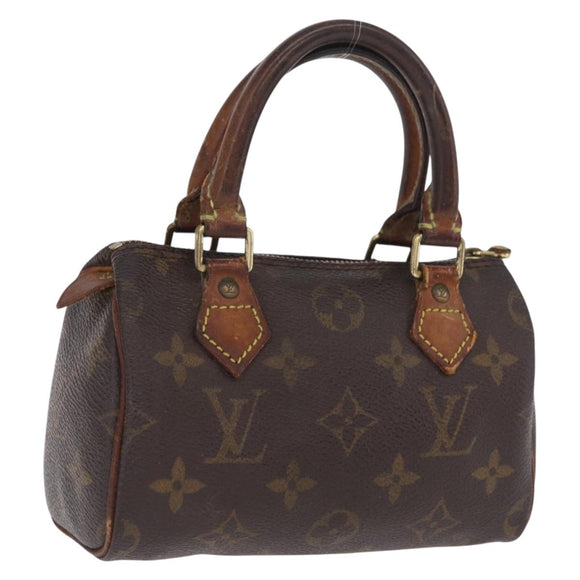 LOUIS VUITTON Monogram Mini Speedy Hand Bag M41534 LV Auth 214754