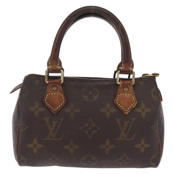LOUIS VUITTON Monogram Mini Speedy Hand Bag M41534 LV Auth 214754