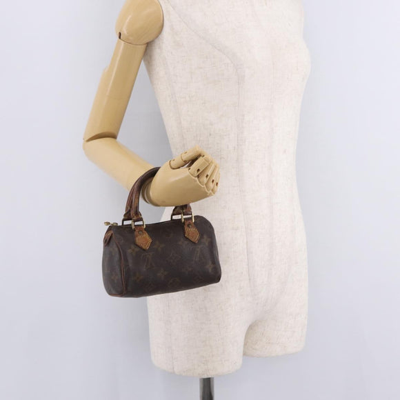 LOUIS VUITTON Monogram Mini Speedy Hand Bag M41534 LV Auth 214754