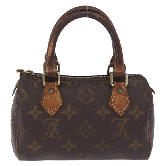 LOUIS VUITTON Monogram Mini Speedy Hand Bag M41534 LV Auth 214754