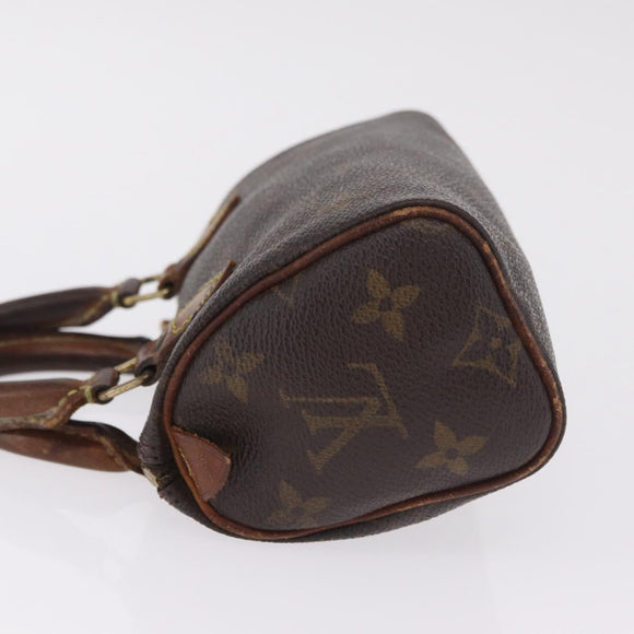 LOUIS VUITTON Monogram Mini Speedy Hand Bag M41534 LV Auth 214754
