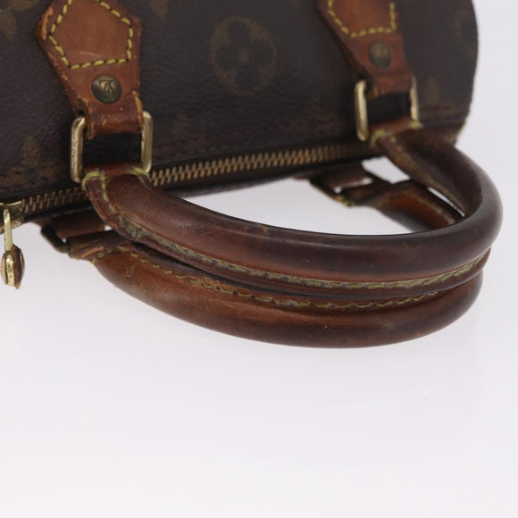 LOUIS VUITTON Monogram Mini Speedy Hand Bag M41534 LV Auth 214754