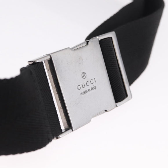GUCCI GG Canvas Body Bag Black 28566 Auth 214755
