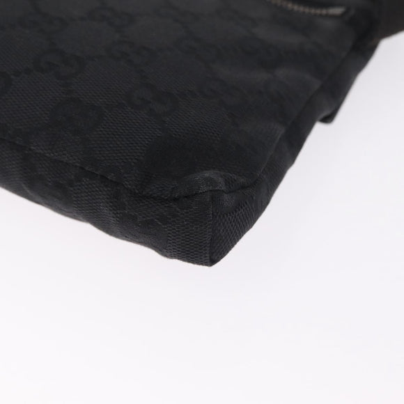 GUCCI GG Canvas Body Bag Black 28566 Auth 214755