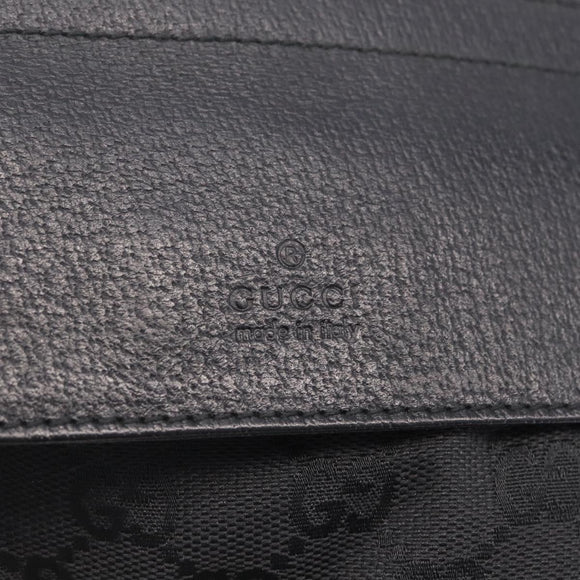 GUCCI GG Canvas Body Bag Black 28566 Auth 214755