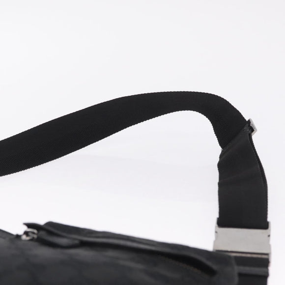 GUCCI GG Canvas Body Bag Black 28566 Auth 214755