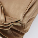 PRADA Chain Shoulder Bag Leather Gold Silver Auth 214757V-13