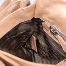 PRADA Chain Shoulder Bag Leather Gold Silver Auth 214757V-19