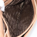 PRADA Chain Shoulder Bag Leather Gold Silver Auth 214757V-22