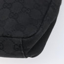 GUCCI GG Canvas Shoulder Bag Black Silver 35098 Auth 214765A-12