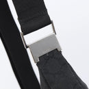 GUCCI GG Canvas Shoulder Bag Black Silver 35098 Auth 214765A-14