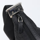 GUCCI GG Canvas Shoulder Bag Black Silver 35098 Auth 214765A-16