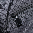 GUCCI GG Canvas Shoulder Bag Black Silver 35098 Auth 214765A-21