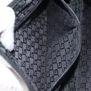 GUCCI GG Canvas Shoulder Bag Black Silver 35098 Auth 214765A-22