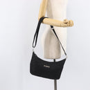 GUCCI GG Canvas Shoulder Bag Black Silver 35098 Auth 214765A-25