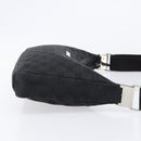 GUCCI GG Canvas Shoulder Bag Black Silver 35098 Auth 214765A-4