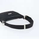 GUCCI GG Canvas Shoulder Bag Black Silver 35098 Auth 214765A-7