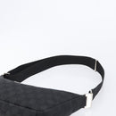 GUCCI GG Canvas Shoulder Bag Black Silver 35098 Auth 214765A-8