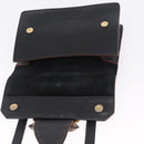 Miu Miu Madras Shoulder Bag Leather Black Gold Auth 214768A-16