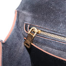 Miu Miu Madras Shoulder Bag Leather Black Gold Auth 214768A-25