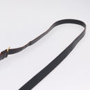 Miu Miu Madras Shoulder Bag Leather Black Gold Auth 214768A-8