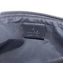 GUCCI GG Canvas Accessory Pouch Gray Silver 07198 Auth 214769A-18