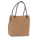 GUCCI GG Canvas Tote Bag Orange 101341 Auth 214781-1