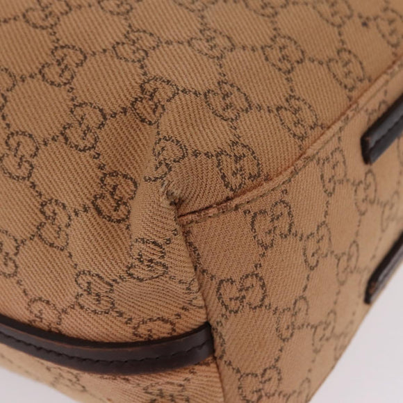 GUCCI GG Canvas Tote Bag Orange 101341 Auth 214781
