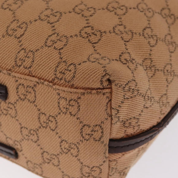 GUCCI GG Canvas Tote Bag Orange 101341 Auth 214781