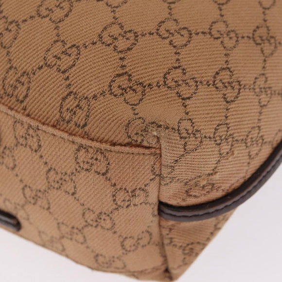 GUCCI GG Canvas Tote Bag Orange 101341 Auth 214781