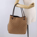 GUCCI GG Canvas Tote Bag Orange 101341 Auth 214781-23