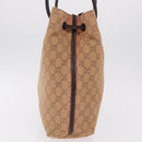 GUCCI GG Canvas Tote Bag Orange 101341 Auth 214781-4