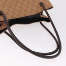 GUCCI GG Canvas Tote Bag Orange 101341 Auth 214781-7
