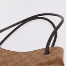 GUCCI GG Canvas Tote Bag Orange 101341 Auth 214781-8