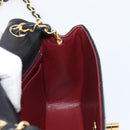 CHANEL Mini Matelasse 17 Chain Bag Lamb Skin Black Gold CC Auth 214790SV-22