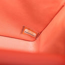 CHANEL Mini Matelasse 19 Chain Bag Lamb Skin Orange Gold CC Auth 214791SAM-29