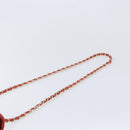 CHANEL Mini Matelasse 19 Chain Bag Lamb Skin Orange Gold CC Auth 214791SAM-8