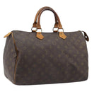 LOUIS VUITTON Monogram Speedy 35 Hand Bag M41524 LV Auth 214797-1