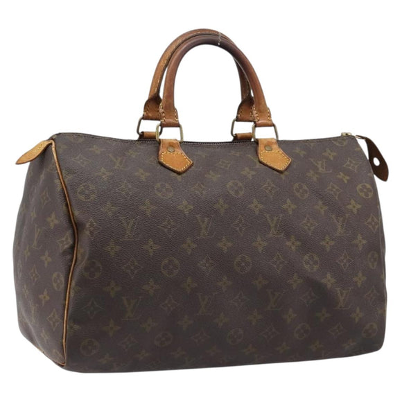 LOUIS VUITTON Monogram Speedy 35 Hand Bag M41524 LV Auth 214797
