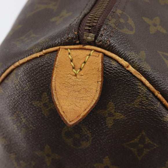 LOUIS VUITTON Monogram Speedy 35 Hand Bag M41524 LV Auth 214797
